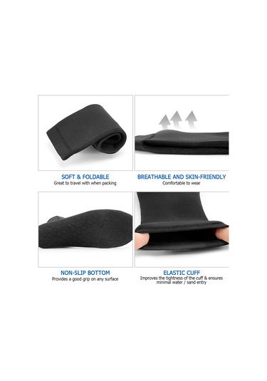 Geeksen Kalın Neopren Malzemeden Sıcak Tutan, Kaymaz Tabanlı Su Sporları Ve Ev Terliği Çizme Çok Renkli