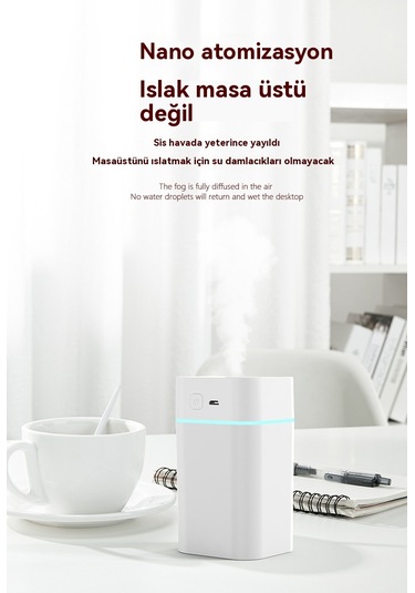 Lyon Yeni Hava Nemlendirici Mini Usb Sessiz Nemlendirici Ev Sisi Araba Nemlendirici Pembe