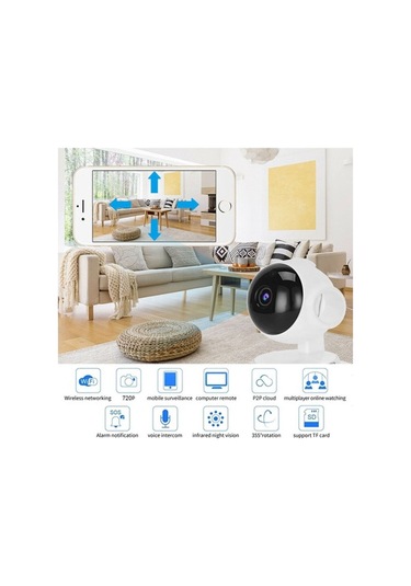 Flybuy İç Mekan Wıfı Güvenlik Kamerası-22, Akıllı Kablosuz Ip Kamera Gece Görüşü