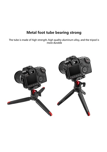 Puluz 360 Derece Top Başlı Cep Mini Metal Masaüstü Tripod Dağı