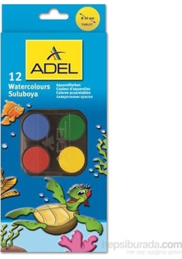 Adel Suluboya 12 Renk Büyük Boy