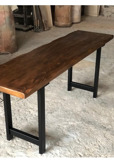 Bintaşmobilya Kütük Bar Masası 180X50X105.Cm