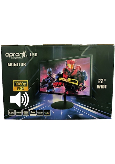 Apronx Apx-nws22 22" Led 1080p Vga+hdmi+ses Monitor