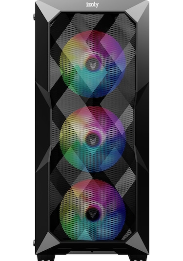 İzoly Midgard Fanlı RGB LEDUsb 3.0 500 W Atx Oyuncu Kasası