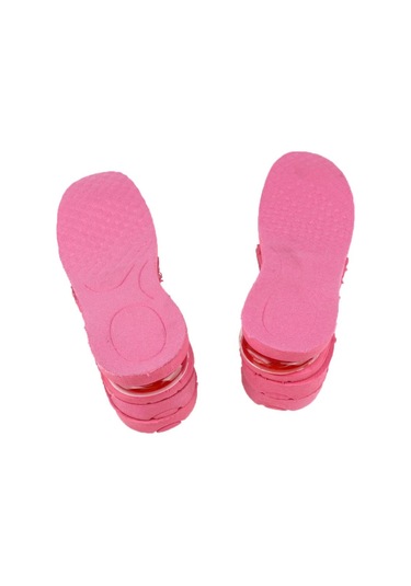 Magideal 3 Katlı Air Up Yükseklik Artırma Topuklu Tabanlık Pembe
