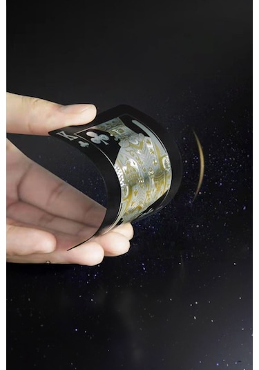 Siyah Dolar İskambil Kağıdı Pvc Su Geçirmez Oyun Kağıdı Cin383sy