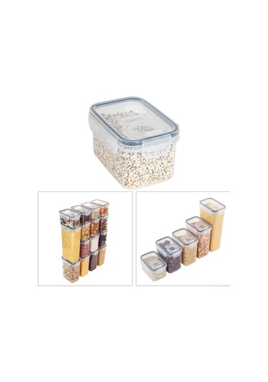Suntek Magideal Kapaklı Ev Saklama Kavanozları Tahıl Kileri 0,8-l