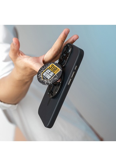 Youngkit Telefon Ve Tabletler İçin Magnetik Stand Siyah - Turuncu