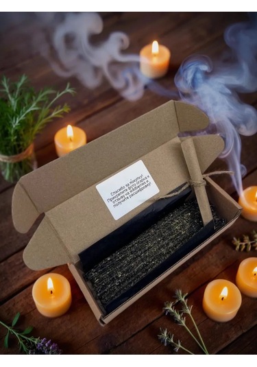 Magia Korennoj Pustyni Temizleme Ve Koruma İçin Pelinli Siyah Sihirli Mumlar 465203944 Siyah