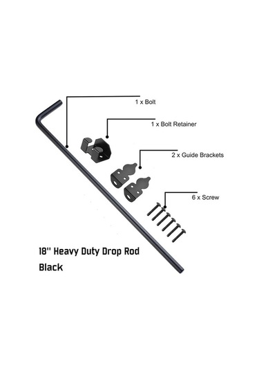 Besthome1 Dream011 18 Inç Siyah Çelik Yer Anchörü Kapı Kilit