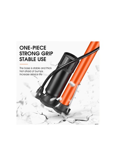 Yifomall Ev İçi Dikey El Pompa, 160psı Basınç, Çelik Gövde, Basınç Göstergeli, Bisiklet-elektrikli Araç-toplastik İçin 3 Valfli