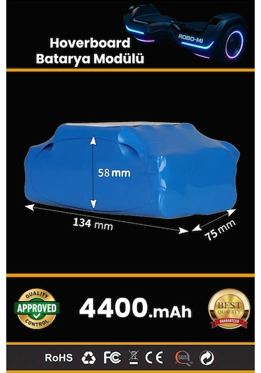 Hoverboard 4400mAh Elektrikli Kaykay Bataryası