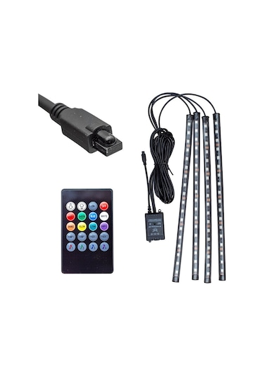 POWERMASTER SESE DUYARLI ARAÇ İÇİ KUMANDALI RGB LED ANİMASYON KİT
