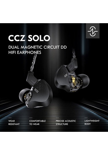 Yaozixa Ccz Solo Kablolu Dinleyici: Girişli Tip, Hıfı Ses Kalitesi, Gürültü Engelleme, Mikrofonlu, Siyah - Spor Ve Müzik Severler İçin