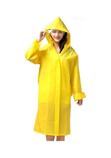 Süper Lüx Eva Yağmurluk Sarı