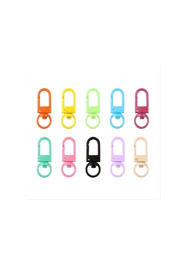 Gatherco Renkli Çıtçıtlı Istakoz Tokalı Anahtarlık Bulguları Dıy Anahtarlık Kolye Bileklik Malzemeleri