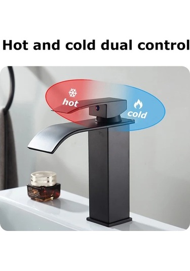 Maoyaya Banyo Bakır Çekirdek Şelale Havzası Musluğu - Paslanmaz Çelik, Çok Renkli Seçenek Çok Renkli