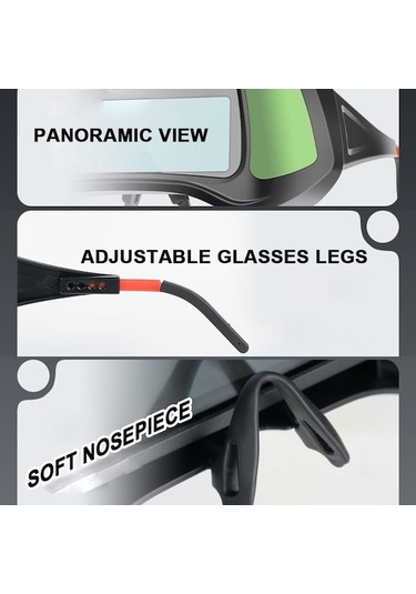 Tongxida Otomatik Karartma Gözlük Yeşil Model 00154-1, Büyük Görünüm