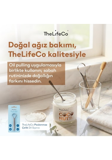 Thelifeco Paslanmaz Çelik Dil Temizleyici - Dil Sıyırıcı