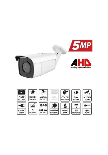 Ezcool Ez-2050Hd 5Mp 3.6Mm Dış Mekan Ahd Kamera