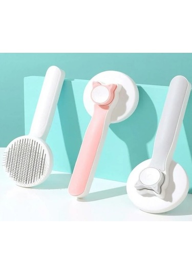 Key Pet Comb Kulaklı Lüx Basmalı Evcil Hayvan Tarağı 4320240000101