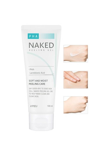 Missha A'PIEU Naked Peeling Gel Pha İçeren Hassas Ciltler için Peeling Jel 100 ML (PHA)