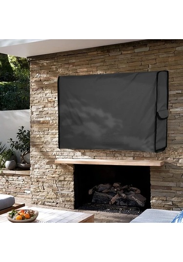 Gateesat 55-59" Ağır Hizmet 500d Dış Mekan Tv Kılıfı Dayanıklı Kilitli Kapatma