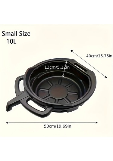 Xuweiwei 1pc 2 64gal Agir Hizmet Yag Bosaltma Kabi Kaymaz Tabanli Genis Kapasiteli Garaj Atolye Endustriyel Plastik Yag Toplama Kabi