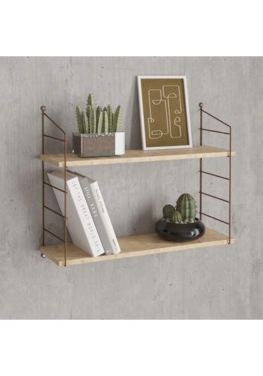 Decormet Armoni Raf Seti 2 Raflı 200 720 Safir Meşe - Malibu Ahşap