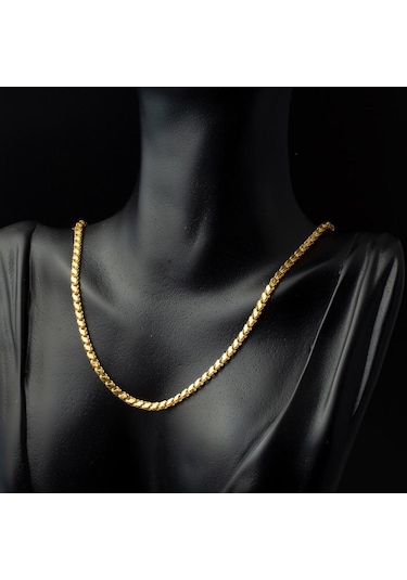 50 Cm. Maraş Pullu Altın Zincir