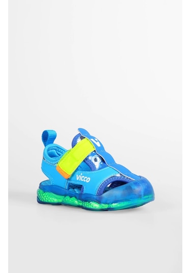 Vicco Live Erkek Bebe Saks Mavi İlk Adım Işıklı Phylon Sandalet Saks Mavi