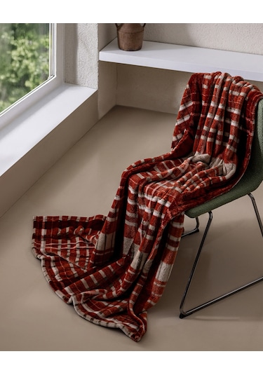 Fravonne Welsoft Baskılı Tv Battaniye - Kahverengi 8684427292167 Toprak