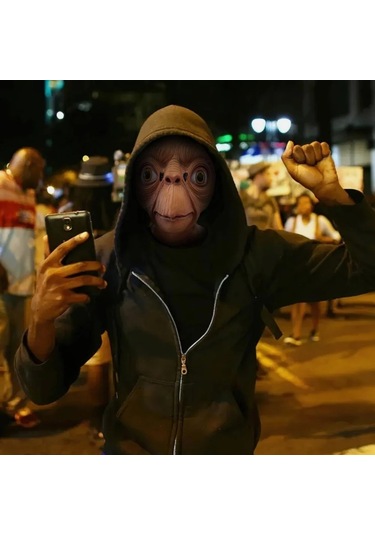 Jl Alien Maske Cadılar Bayramı Ufo Film Cosplay Golf Sopası