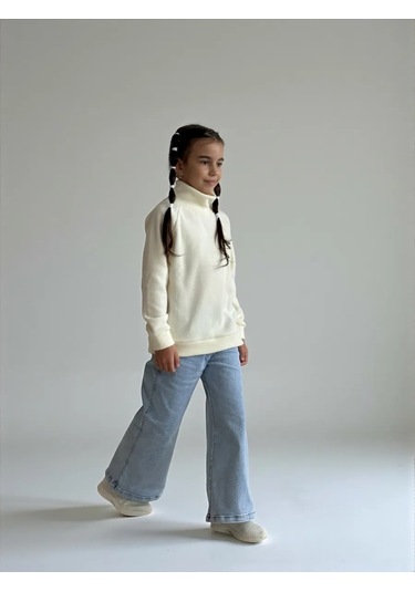 Libertykid Yüksek Yakalısı Sıcak Tutan Polar Balıkçı Yaka Kazak 174743495 Bej