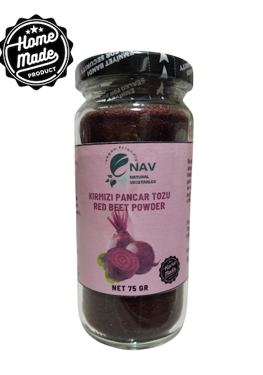 Nav Kırmızı Pancar Tozu Katkısız Koruyucusu Sağlıklı Cam Şişede
