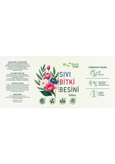 Biosas Home Sıvı Bitki Besini 500ml Fısfıs 500 ML