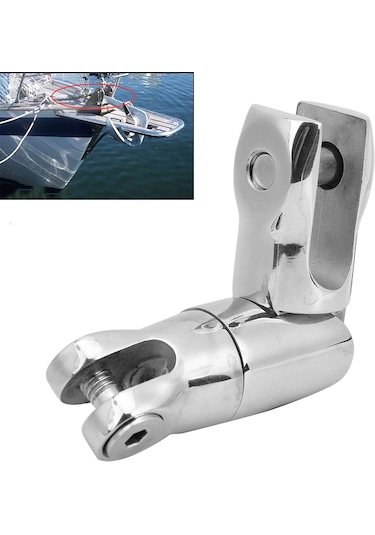 Tekne Çapa Fırdöndüsü. 6-8mm. Mafsallı Çift Haraketli. Paslanmaz