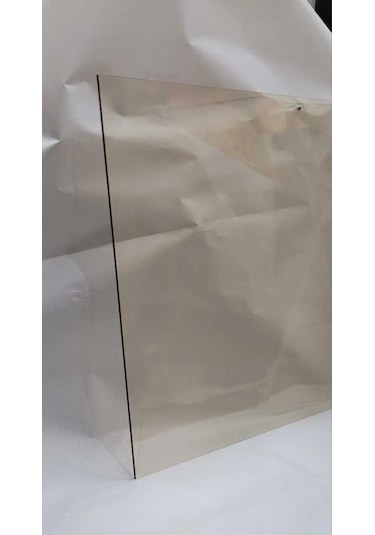 50 X 50 Yüksek Isıya Dayanıklı Şömine Kuzine Soba Camı 4 Mm - Seramik Cam Bal Rengi, Şeffaf