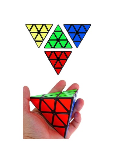 Pyraminx Qy Speed Zeka Küpü Akıl Küpü Rübik Küp