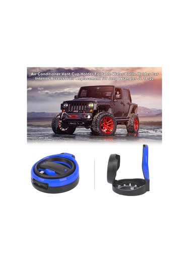 Tenfowee "jeep Wrangler Jl 2018-2022 İçin Mavi Abs Klima Çıkışlı Bardak Tutucu - Araç Aksesuarı"