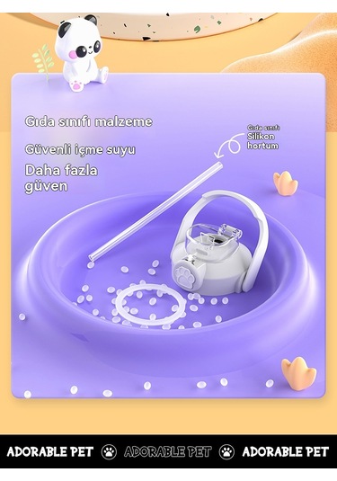 Sevimli Net Kırmızı Yüksek Değerli Karikatür Bebek 316 Paslanmaz Çelik Termos Bardak Tutacak Saman Bardak Büyük Kapasiteli Büyük Göbek Bardak Beyaz