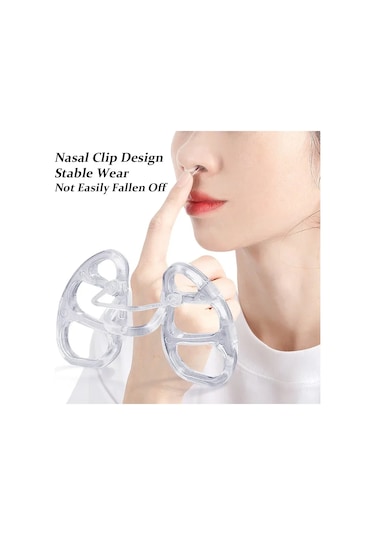 Burun Klipsi Anti Horlama Cihazı Streç Ve Ribaund Gece Uykusu Anti Açık Ağız 4 Pcs