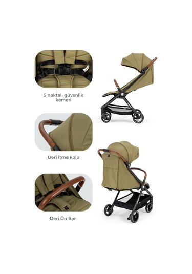 Kanz Instreet Autofold Travel Sistem Bebek Arabasıyeşil Antrasit - Siyah