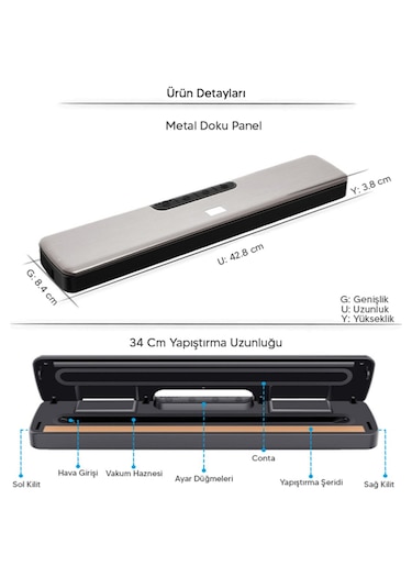 Besa 35 Cm Ev Tipi Gıda Vakum Makinesi