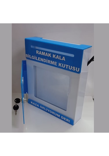 Mavi Pleksi A-4 Ramak Kala Kutusu