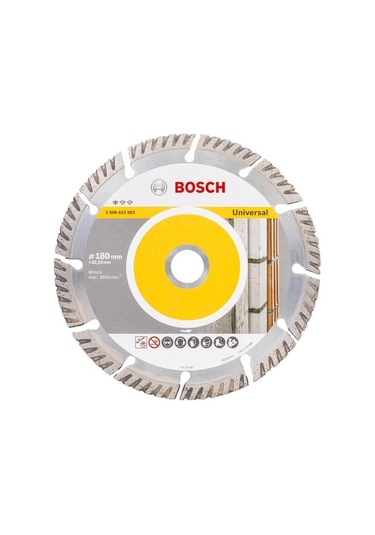 BOSCH 180 mm Universal Beton-Yapı Malzemeleri için Elmas Testere