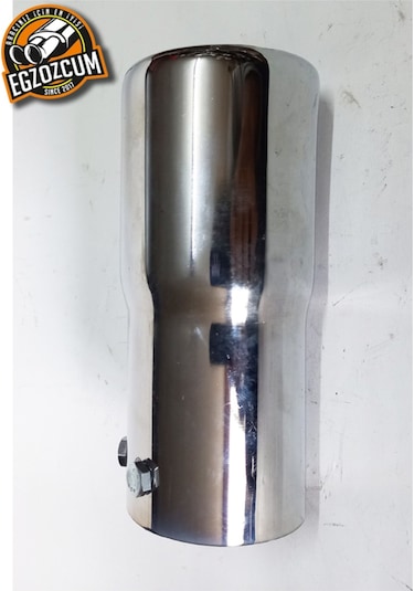 Antipas İç Kaplamalı Rüzgar Sesli 60 Mm Nikelaj Tekli Egzoz Eksoz Ucu