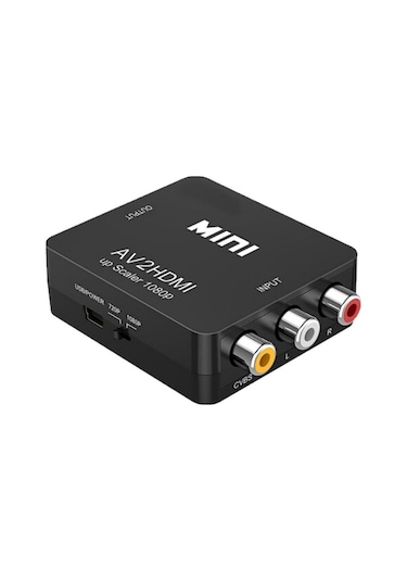 Lemestar "rca'dan Hdmı'ye Dönüştürücü - 1080p Hd Video Ve Ses Adaptörü Usb Güç Kablolu "