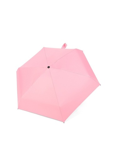 Novahub 6 Kollu Katlanır Uv Koruma Şemsiye - Pembe, Su Geçirmez, Taşınabilir, Seyahat İçin İdeal