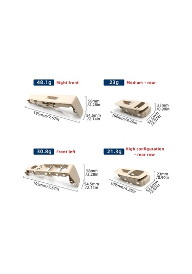 Lhd Çok Renkli Araba Ön Sol Sağ Pencere Kaldırıcı Anahtarı Dış Çerçeve Rear Model B Moka 1 Piece Set